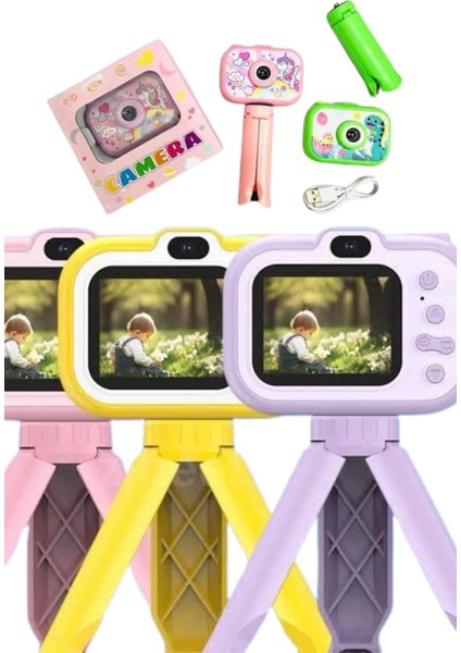 Buğz Çocuk Için Eğitici Video Kamera Ayaklı Mini Fotoğraf Makinesi fırsatları
