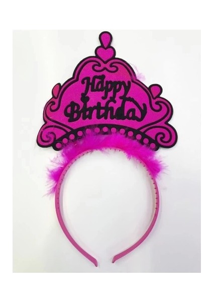 Buğz Happy Birthday Yazılı Neon Renk Taç 12 Adet fırsatları