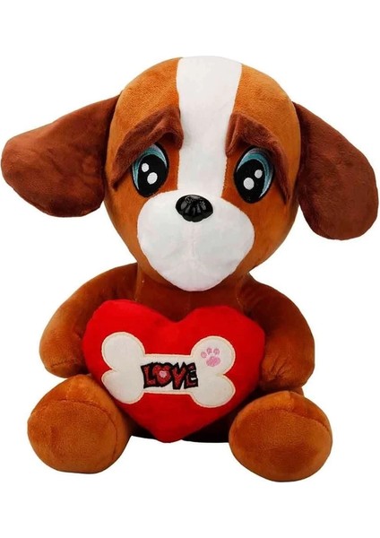 Buğz Kalpli Köpek Peluş Oyuncak 30 cm fiyatları