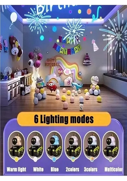 Buğz Robot Projeksiyon Gece Lambası Hoparlörlü Şarjlı Yıldızlı Gökyüzü Temalı LED Projeksiyon Lambası modelleri