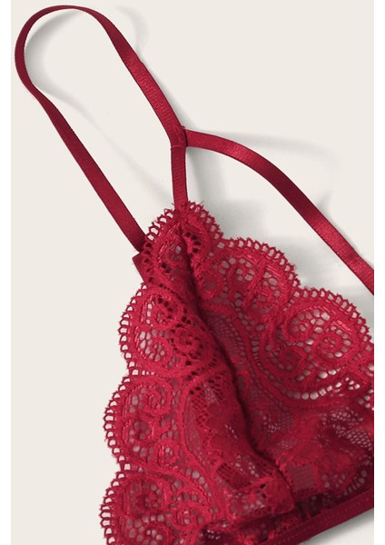 Kadın Bordo Dantel Sütyen Külot Takımı – Modern, Konforlu ve Günlük Kombinlere Uygun fiyatları