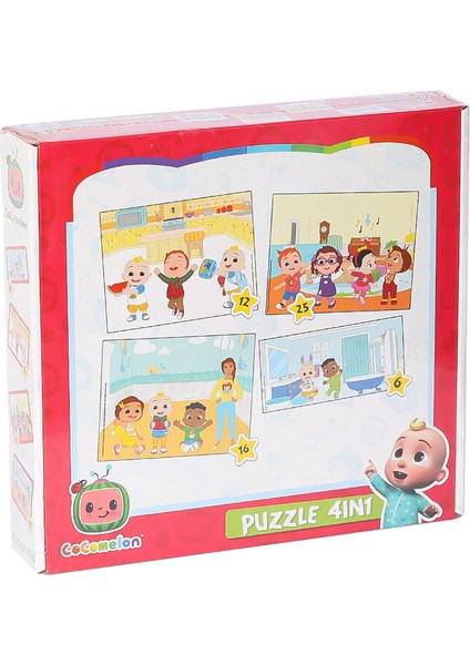 Buğz CO7899 Cocomelon 4ın1 Puzzle