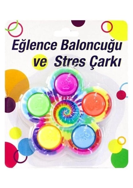 Buğz Pop It Renkli Stres Çarkı modelleri