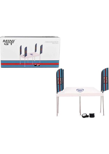 Buğz Mini Gt 1:64 Martini Racing Paddock Servis Çadırı Seti modelleri