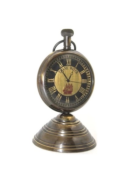 Buğz Masa Üstü Pirinç Saat Model 5