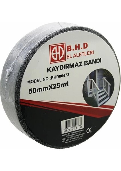 Buğz Kaydırmaz Siyah Bant 50 mm x 25 mt