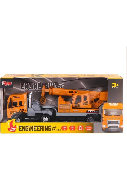 Buğz KLX800-241-42-43-44 Işıklı Müzikli Inşaat Tırı 1:24 -Vardem Oyuncak fiyatları