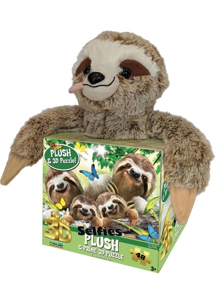 Buğz Prime 3D Tembel Hayvan Pelüş ve Selfie 48 Parça Puzzle 15804 modelleri