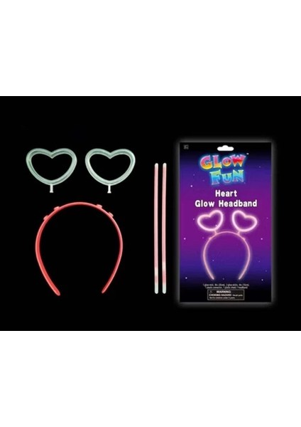 Buğz Glow Stick Karanlıkta Yanan Fosforlu Kalp Taç 12 Adet fiyatları