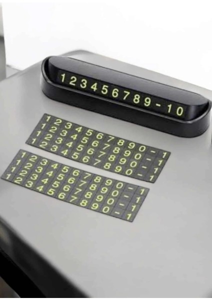 Buğz Araba Park Numaratörü Araç Içi Numaralık Değiştirilebilir Çevirmeli Mini fiyatları