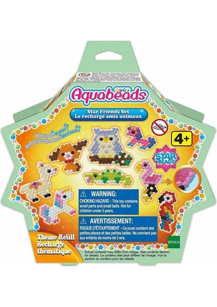 Buğz 31602 Aquabeads Star Bead Arkadaşlar Seti / Yedek Boncuk Paketi / Epoch / +4 Yaş