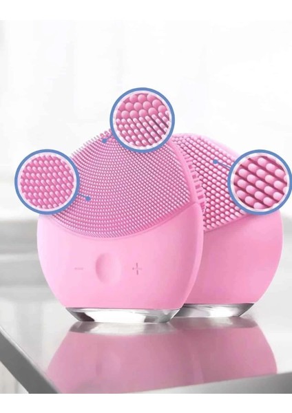 Buğz Profesyonel Yüz Temizleme Masaj Aleti Su Geçirmez, Kablosuz Şarj Özellikli Kolay Temizlenebilir modelleri