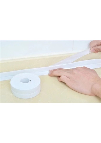 Buğz Beyaz Su Sızdırmaz Lavabo Kenar Bandı (Kutusuz)(3.2m)