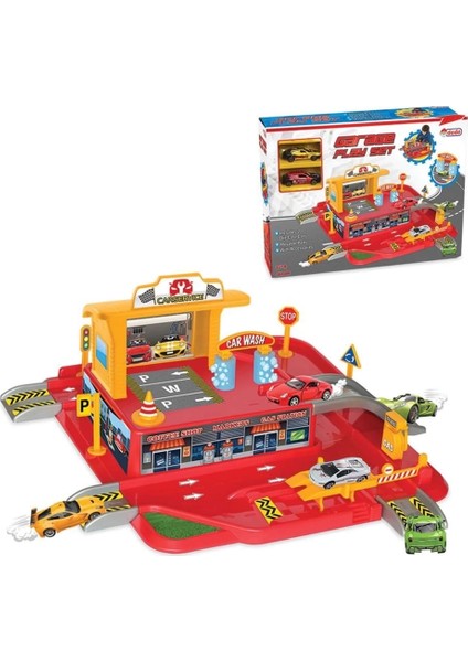 Buğz Tek Katlı Araç Otopark Oyun Garaj Seti indirimleri