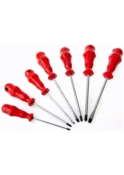 Buğz Mıknatıslı Düz Yıldız Tornavida Seti - 7 Parça