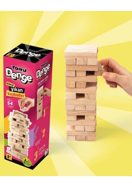 Buğz Ahşap Denge Blokları 54 Parça