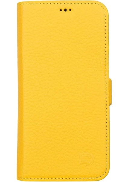 Buğz Apple iPhone 13 Uyumlu Deri Cüzdanlı Kılıf Limon Sarı fiyatları