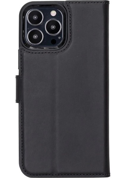 Buğz Apple iPhone 13 Pro Uyumlu Deri Cüzdanlı Kılıf Liluri G1 Siyah fırsatları