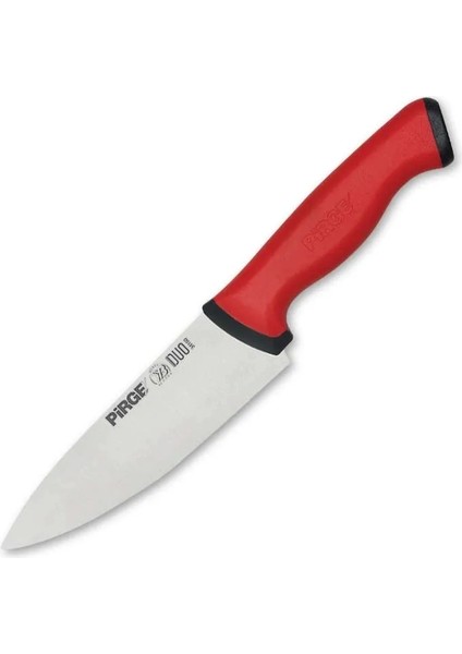Buğz 34159 Duo Şef Bıçağı 16 cm - Kırmızı Kaymaz Sap