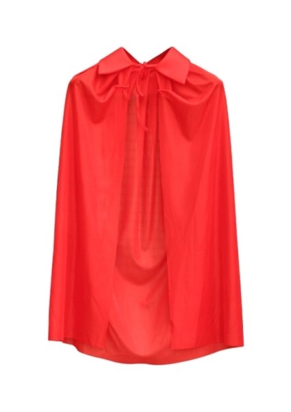 Buğz Kırmızı Renk Yakalı Pelerin Çocuk Boy 90 cm fiyatları