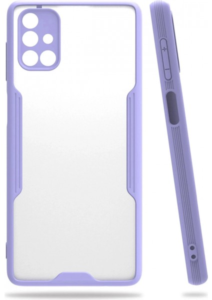 Samsung Galaxy M51 Kılıf Platin Silikon - Lila