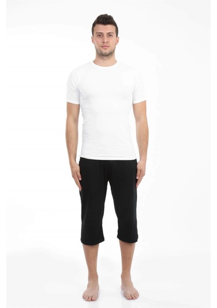 Erkek Pamuk Kapri Siyah