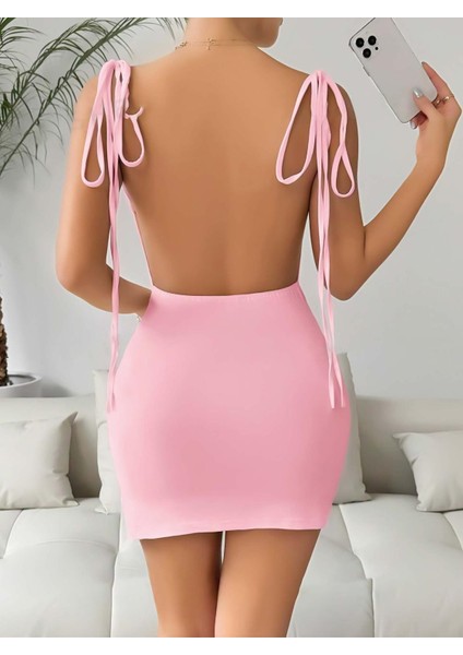 Pembe Fantezi Clup Elbisesi 6675 fiyatları