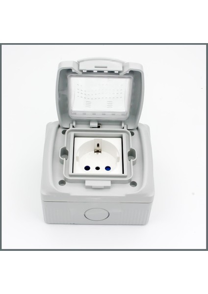 IP55 Su Geçirmez Sıva Üstü Dış ortam topraklı Priz