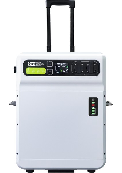 5120WH Taşınabilir Elektrik Güç Kaynağı %99.99 Mppt Bms Çoklu Koruma Kablosuz Şarj - Ieetek SH4000 Beyaz