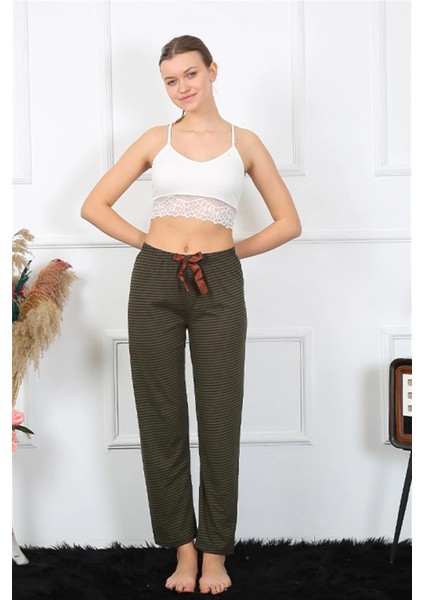 Kadın Pamuklu Alt Pijama Haki fırsatları