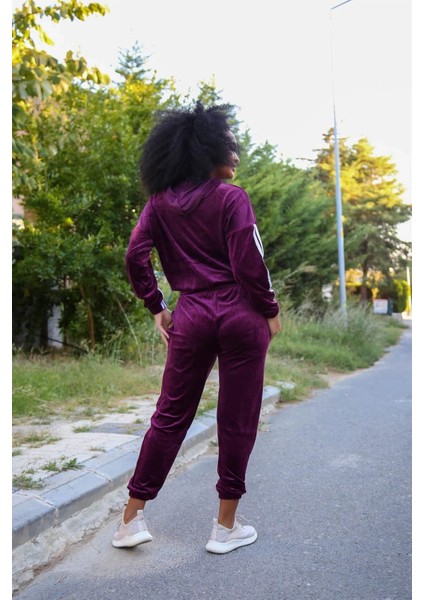 Kadın Kadife Eşofman Takım Bordo fırsatları
