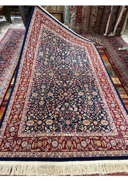 El Dokuma Sümerbank Hereke Halısı Imzalı Yedi Dağın Çiçeği Birinci Sınıf Kalite Ebat 253X151 fiyatları