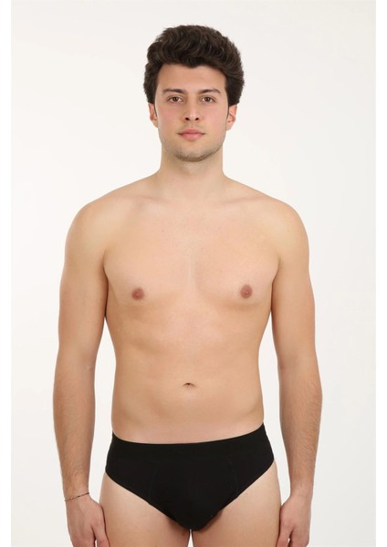 Erkek Likralı Slip Siyah
