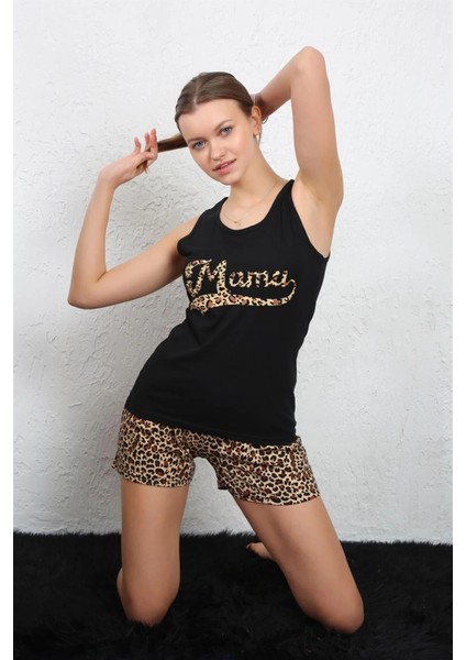 Kadın Ip Askılı Şortlu Takım Siyah fiyatları