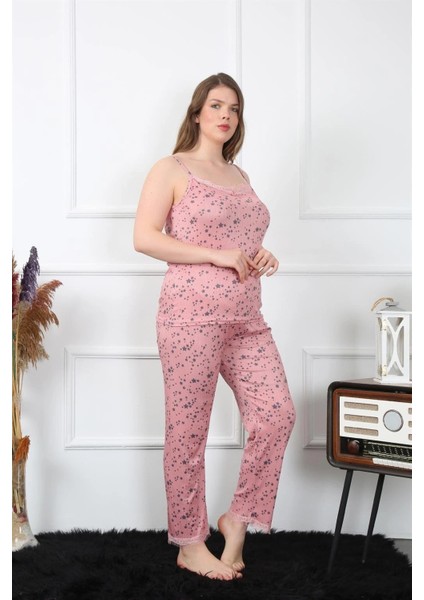 Kadın Büyük Beden Somon Ip Askılı Pijama Takım fiyatları