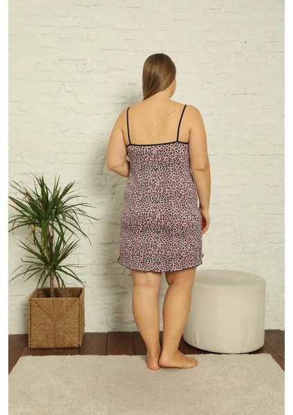 Kadın Pamuklu Ip Askılı Büyük Beden Gecelik modelleri