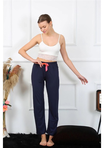 Kadın Pamuklu Alt Pijama Lacivert modelleri
