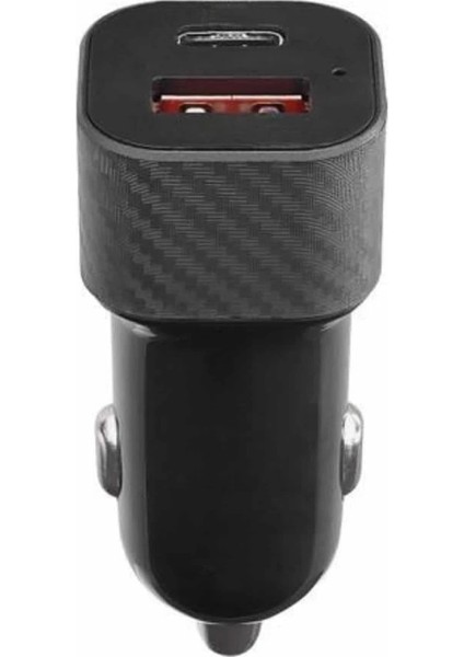 Buğz Araç Içi Hızlı Şarj Soketi 38W Oto Çakmaklık Type-C Araba Çakmaklık