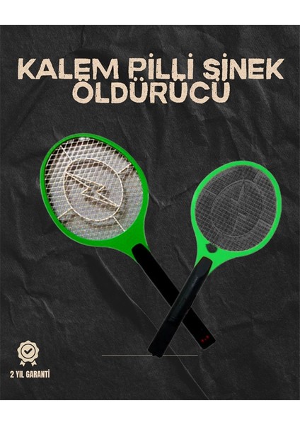 Hafif ve Ergonomik Elektronik Böcek Öldürücü – Güvenlik Koruması ile Pil Kontrollü