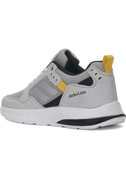 Pedro Triko Detaylı Rahat Gri Erkek Sneaker