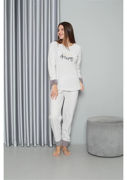 Polar Kadın Pijama Takımı Ekru modelleri