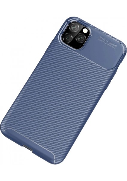 iPhone 11 Pro Max Kılıf Auto Focus Karbon Kapak - Lacivert fiyatları