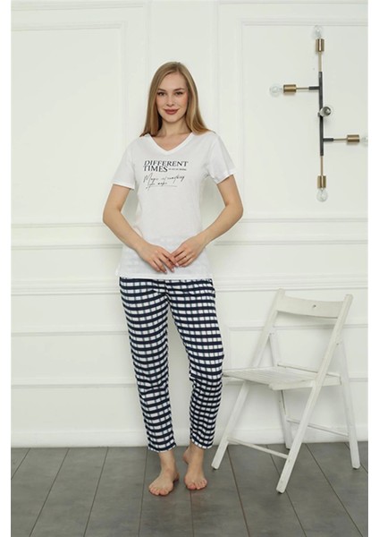 Kadın Penye Pijama Takım Beyaz fiyatları