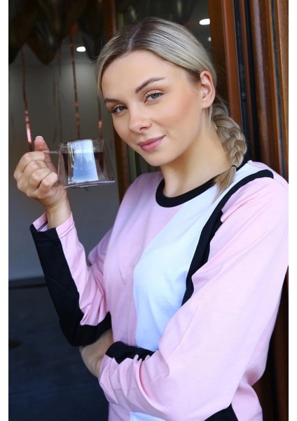 Kadın Uzun Kol Penye Pijama Takım Somon indirimleri