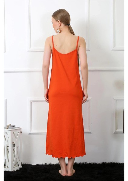 Kadın Ip Askılı Turuncu Uzun Gecelik fırsatları