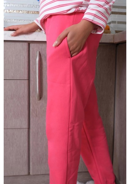 Kadın Uzun Kol 3 Iplik Penye Pijama Takım Beyaz fırsatları