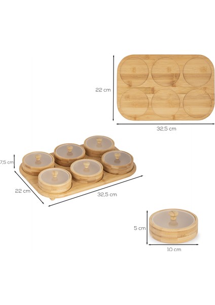 Porsima PBT-693 Tepsili 6lı Bambu Kahvaltılık Saklama Kabı Kapaklı Saklama Kabı Kapaklı Kahvaltılık Seti modelleri