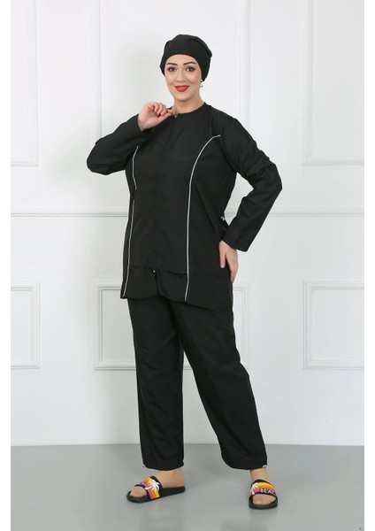 Büyük Beden Tesettür Büyük Mayo Siyah indirimleri