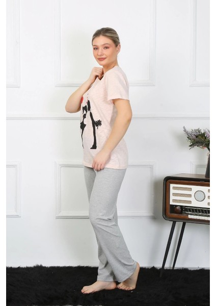 Kadın Kısa Kol Penye Pijama Takım modelleri