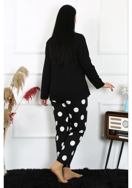 Kadın Büyük Beden Penye Uzun Kol Pijama Takım modelleri